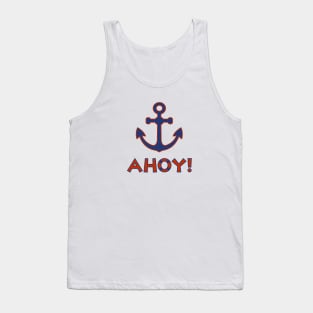 AHOY! Type Lifebuoy Ring+Anchor Tank Top